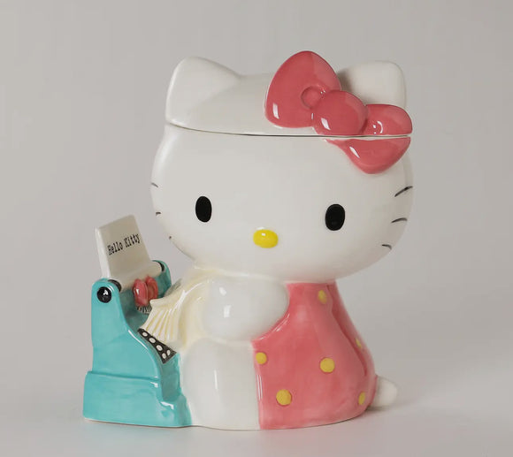 Hello Kitty Retro Typewriter Cookie Jar PREORDER