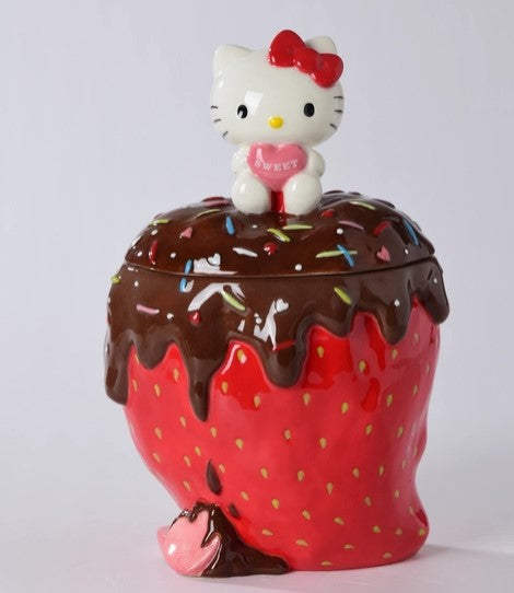 Hello Kitty with Strawberry Cookie Jar PREORDER