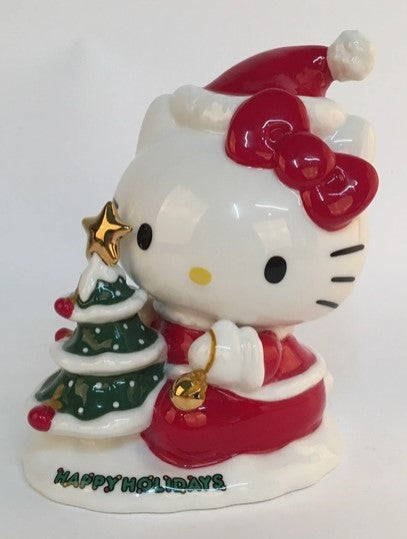 Hello Kitty with Tree Figurine with Gold PREORDER